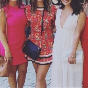 Alice and Olivia Red Floral Dress